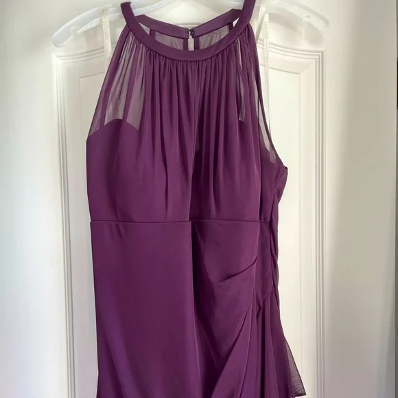 David's Bridal | Dresses | Short Plum Davids Bridal Bridesmaid Dress |  Poshmark